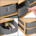 Cutie organizare din bambus, cu 3 sertare detasabile, 16x36x23cm, maro [18]