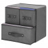 Organizator dulap tip lada cu 3 sertare, 31x31x22cm, gri inchis [3]