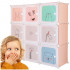 Dulap copii, modular cu 9 compartimente, PVC, 110x110x37 cm, multicolor [2]