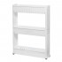 Sistem rafturi de depozitare Sersimo HA110 cu roti pentru bucatarie sau baie cu 3 polite, alb [5]