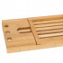 Raft cu tava pentru cada din bambus natural Sersimo 1023, extensibila, 50-93x15cm [8]