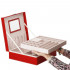 (DL) Cutie depozitare si organizare bijuterii, MDF, piele ecologica, 26 x 26 x 8,5cm, rosu [4]