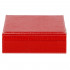 (DL) Cutie depozitare si organizare bijuterii, MDF, piele ecologica, 26 x 26 x 8,5cm, rosu [22]