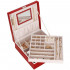 (DL) Cutie depozitare si organizare bijuterii, MDF, piele ecologica, 26 x 26 x 8,5cm, rosu [25]
