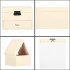 (DL) Cutie depozitare si organizare bijuterii, piele ecologica + velur, 16 x 16 x 11cm, crem [23]