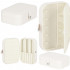 (DL) Cutie depozitare si organizare bijuterii, MDF, piele ecologica, 16 x 11 x 5cm, crem [4]