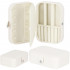 (DL) Cutie depozitare si organizare bijuterii, MDF, piele ecologica, 16 x 11 x 5cm, crem [5]