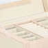 Cutie depozitare si organizare bijuterii, piele ecologica + velur, 18 x 13,5 x 14cm, crem [14]