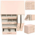 (DL) Cutie depozitare si organizare bijuterii, piele ecologica + velur, 26 x 22 x 18 cm, roz [20]