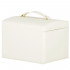 (DL) Cutie depozitare si organizare bijuterii, MDF, piele ecologica, 17,5 x 12 x 13,5 cm., crem [21]