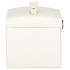 (DL) Cutie depozitare si organizare bijuterii, MDF, piele ecologica, 17,5 x 12 x 13,5 cm., crem [34]