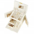 (DL) Cutie depozitare si organizare bijuterii, MDF, piele ecologica, 17,5 x 12 x 13,5 cm., crem [7]