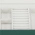(DL) Cutie depozitare si organizare bijuterii, MDF, piele ecologica, 23,5 x 14 x 5,5cm, verde sticla [15]