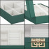 (DL) Cutie depozitare si organizare bijuterii, MDF, piele ecologica, 23,5 x 14 x 5,5cm, verde sticla [18]