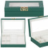 (DL) Cutie depozitare si organizare bijuterii, MDF, piele ecologica, 23,5 x 14 x 5,5cm, verde sticla [21]