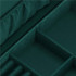 (DL) Cutie depozitare si organizare bijuterii, velur, 28 x 19,5 x 7 cm, verde [12]
