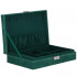 (DL) Cutie depozitare si organizare bijuterii, velur, 28 x 19,5 x 7 cm, verde [11]