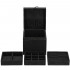 (DL) Cutie depozitare si organizare bijuterii, velur, 12x 12 x 12 cm, negru [21]