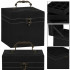 (DL) Cutie depozitare si organizare bijuterii, velur, 12x 12 x 12 cm, negru [25]
