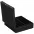 (DL) Cutie depozitare si organizare bijuterii, velur, 26 x 26 x 9 cm, negru [6]