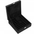 (DL) Cutie depozitare si organizare bijuterii, velur, 26 x 26 x 9 cm, negru [8]