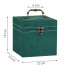 (DL) Cutie depozitare si organizare bijuterii, velur, 12x 12 x 12 cm, verde [22]