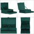 Cutie depozitare si organizare bijuterii, velur, 27 x 19 x 10,5 cm, verde [12]