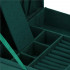 Cutie depozitare si organizare bijuterii, velur, 27 x 19 x 10,5 cm, verde [17]