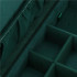 Cutie depozitare si organizare bijuterii, velur, 27 x 19 x 10,5 cm, verde [18]