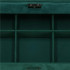 Cutie depozitare si organizare bijuterii, velur, 27 x 19 x 10,5 cm, verde [19]