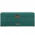 Cutie depozitare si organizare bijuterii, velur, 27 x 19 x 10,5 cm, verde [21]
