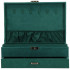 Cutie depozitare si organizare bijuterii, velur, 27 x 19 x 10,5 cm, verde [23]