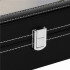 Cutie depozitare si organizare ceasuri, MDF, piele ecologica, 30x11x8cm, negru [16]