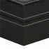 Cutie depozitare si organizare ceasuri, MDF, piele ecologica, 30x11x8cm, negru [18]
