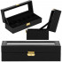 (DL) Cutie depozitare si organizare ceasuri, MDF, piele ecologica, 30x11x8cm, negru carbon [2]