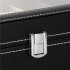 (DL) Cutie depozitare si organizare ceasuri, MDF, piele ecologica, 25x20x8cm, negru [12]