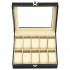 (DL) Cutie depozitare si organizare ceasuri, MDF, piele ecologica, 25x20x8cm, negru [9]