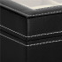 (DL) Cutie depozitare si organizare ceasuri, MDF, piele ecologica, 25x20x8cm, negru [11]