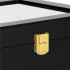 (DL) Cutie depozitare si organizare ceasuri, MDF, piele ecologica, 26,5x20x8cm, negru [12]