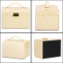(DL) Cutie depozitare si organizare bijuterii, MDF, piele ecologica si velur, 17,5 x 14 x 12,5cm, crem [26]