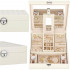 (DL) Cutie depozitare si organizare bijuterii, MDF, piele ecologica, 25 x 25 x 8,5cm, crem deschis [32]