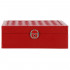 (DL) Cutie depozitare si organizare bijuterii, MDF, piele ecologica, 25 x 25 x 8,5cm, burgundy [10]