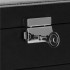 (DL) Cutie depozitare si organizare bijuterii, MDF, piele ecologica, 16 x 16 x 11cm, negru [29]