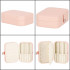 (DL) Cutie depozitare si organizare bijuterii, MDF, piele ecologica, 16 x 11 x 5cm, roz [12]
