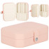 (DL) Cutie depozitare si organizare bijuterii, MDF, piele ecologica, 16 x 11 x 5cm, roz [13]
