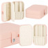 (DL) Cutie depozitare si organizare bijuterii, MDF, piele ecologica, 16 x 11 x 5cm, roz [17]