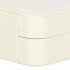 (DL) Cutie depozitare si organizare bijuterii, MDF, piele ecologica, 10 x 10 x 5cm, crem [14]
