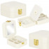 (DL) Cutie depozitare si organizare bijuterii, MDF, piele ecologica, 10 x 10 x 5cm, crem [5]