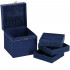 (DL) Cutie depozitare si organizare bijuterii, velur, 12 x 12 x 12 cm, albastru [23]
