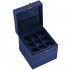 (DL) Cutie depozitare si organizare bijuterii, velur, 12 x 12 x 12 cm, albastru [24]